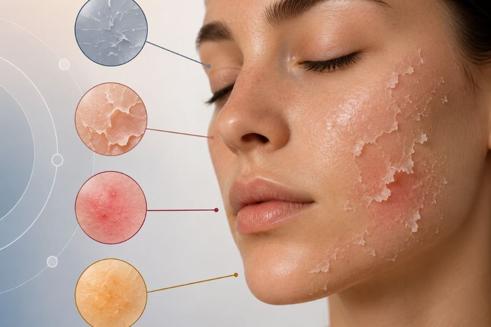 You are currently viewing The Flaking Blueprint: What Your Post-Peel Skin Is Trying to Tell You